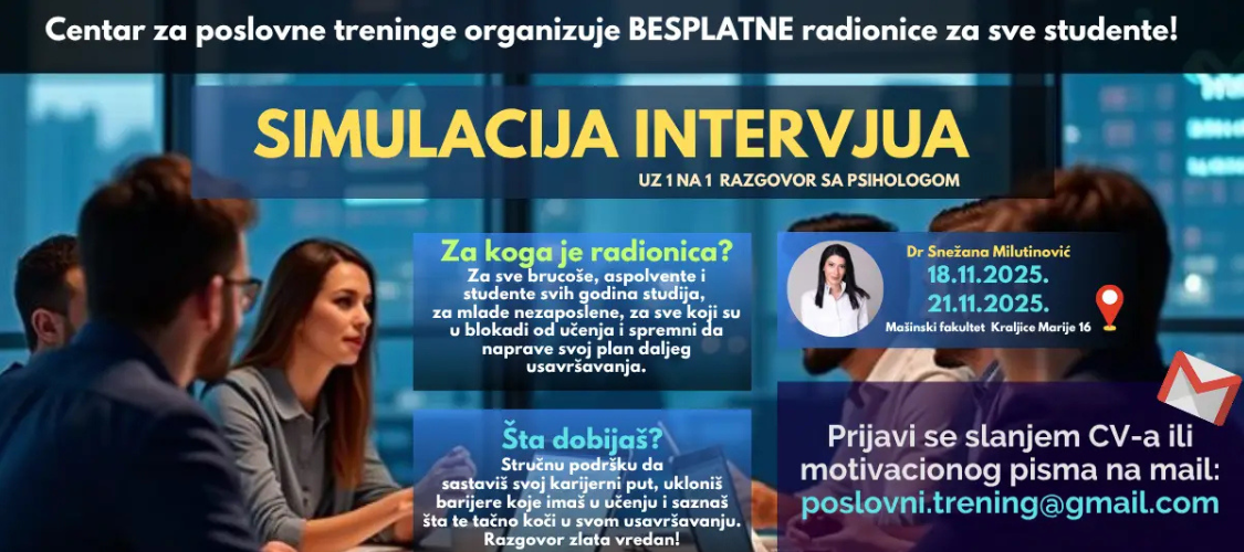 Besplatne radionice simulacije intervjua